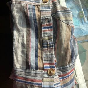Striped linen sundress, size M
